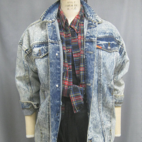 Jordache Jackets Coats Vintage 8s Jordache Acid Wash Denim